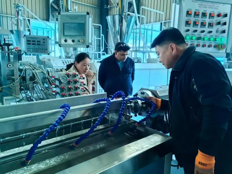 Mesin Paip Pengairan Getah Berjalan Di Tapak Untuk Pelanggan India