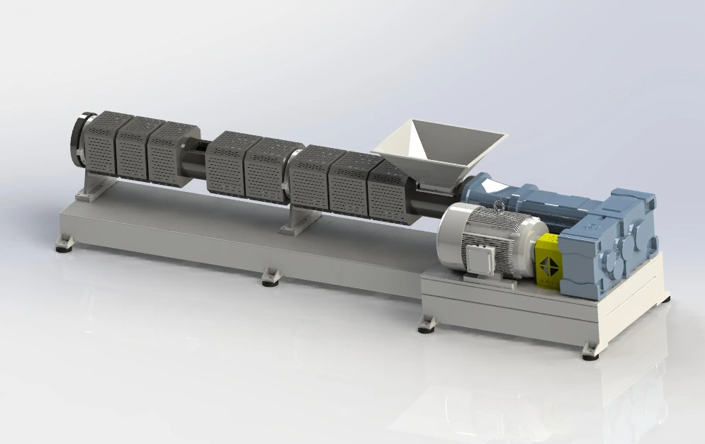 Pesanan Penyemperit Kitar Semula Plastik Skru Berganda untuk Pelanggan Afrika