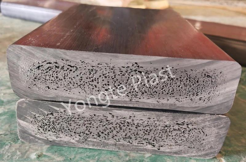 Mesin Kayu Plastik Pepejal 200x50mm Kitar Semula Berjaya Diuji