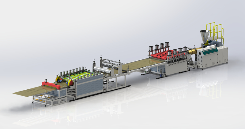 WPC board machine
